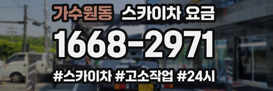 가수원동 스카이차 요금