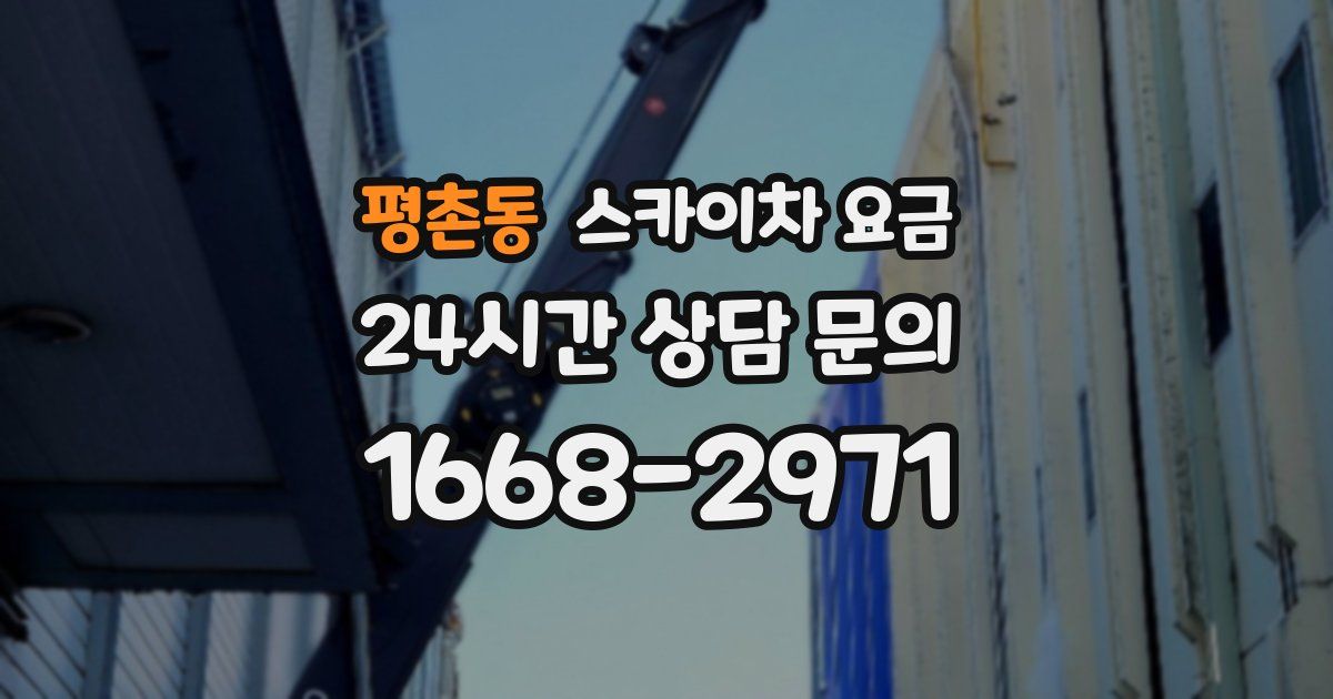 평촌동 스카이차 요금