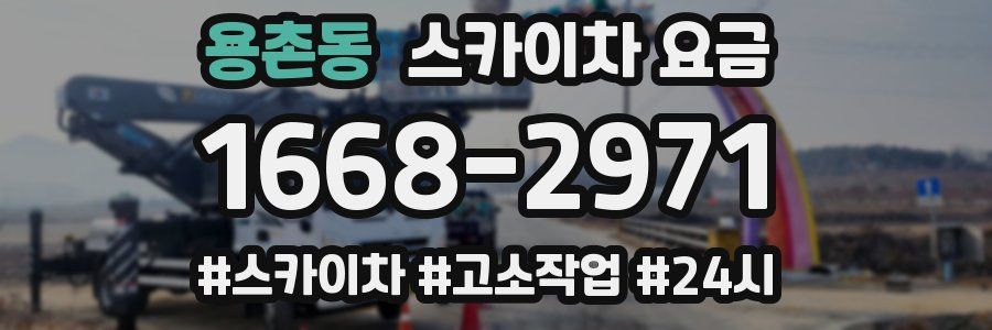 용촌동 스카이차 요금