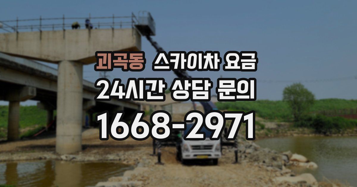 괴곡동 스카이차 요금