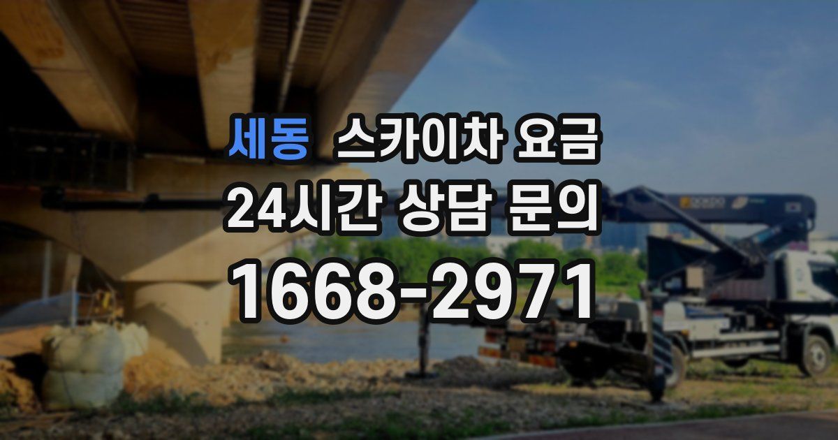 세동 스카이차 요금