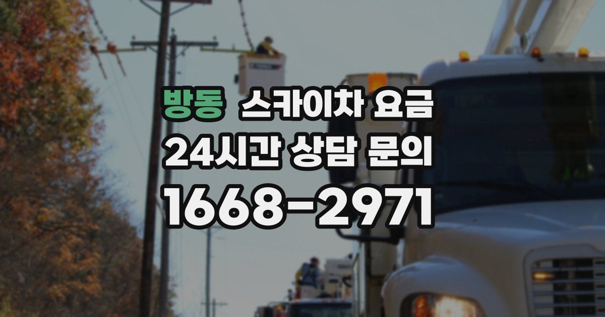 방동 스카이차 요금