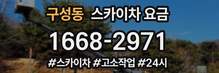 구성동 스카이차 요금