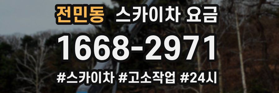 전민동 스카이차 요금