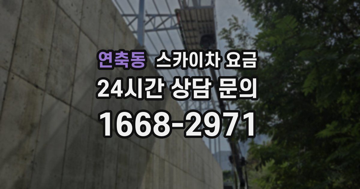 연축동 스카이차 요금