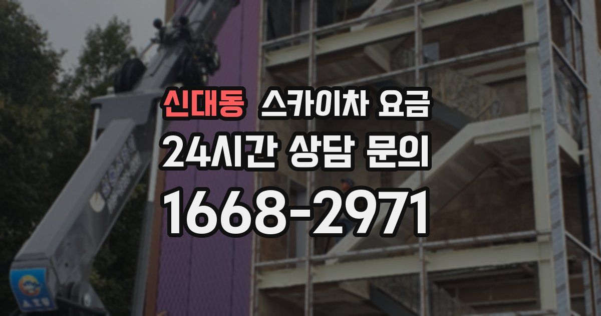 신대동 스카이차 요금