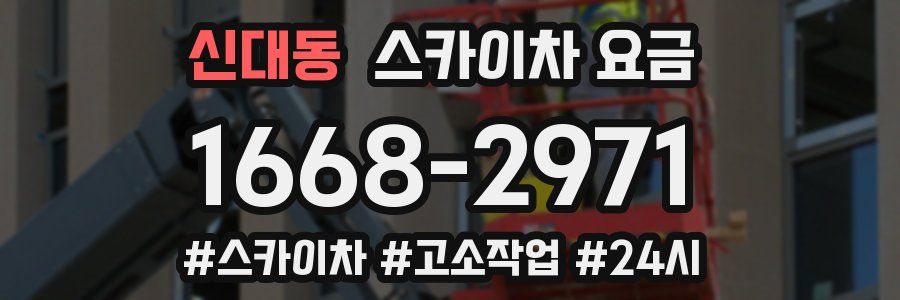 신대동 스카이차 요금