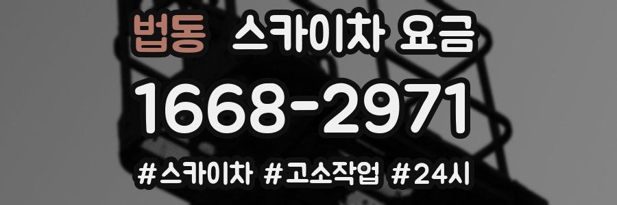 법동 스카이차 요금
