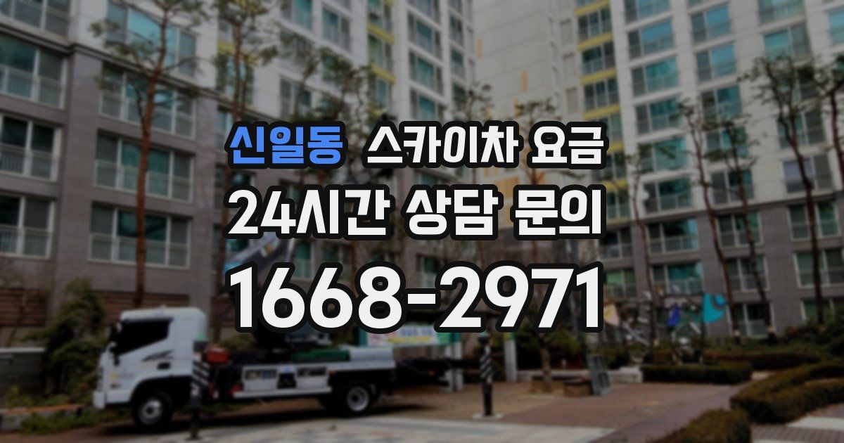 신일동 스카이차 요금