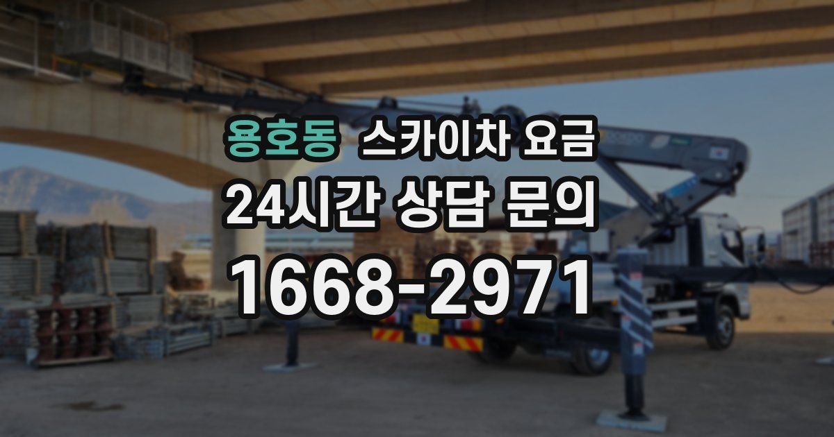 용호동 스카이차 요금