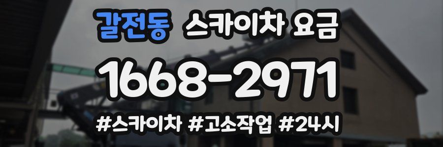 갈전동 스카이차 요금