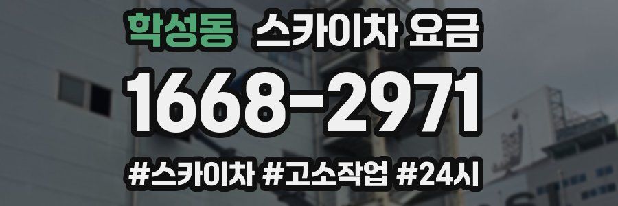 학성동 스카이차 요금