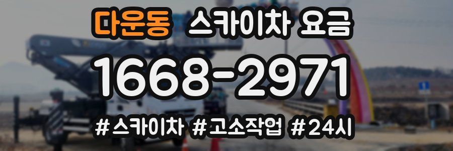 다운동 스카이차 요금