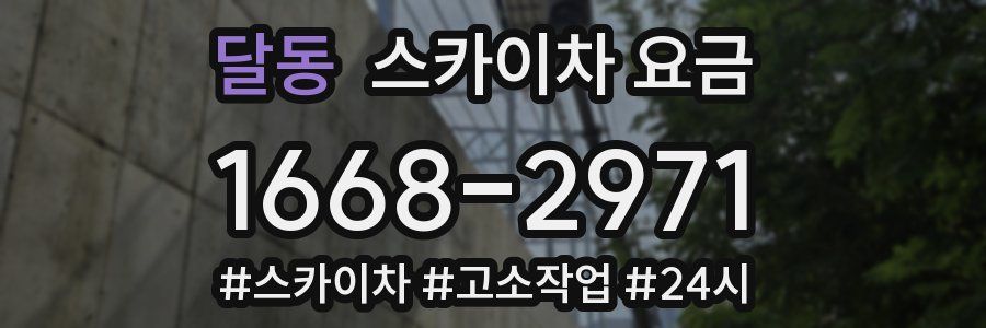 달동 스카이차 요금