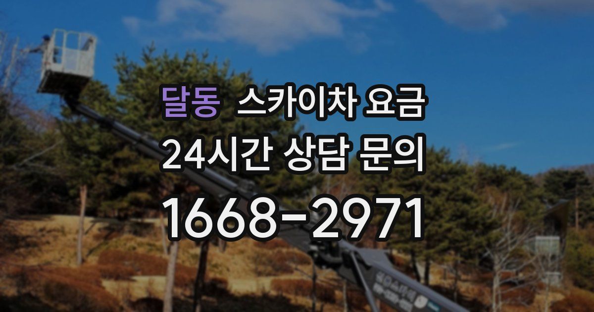 달동 스카이차 요금