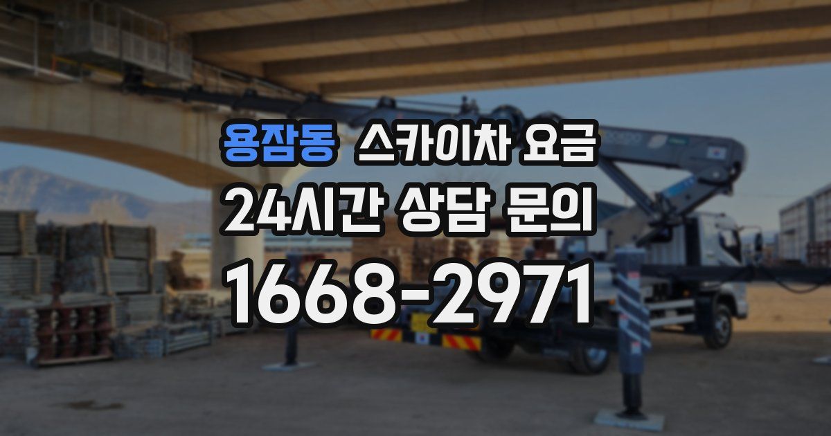 용잠동 스카이차 요금