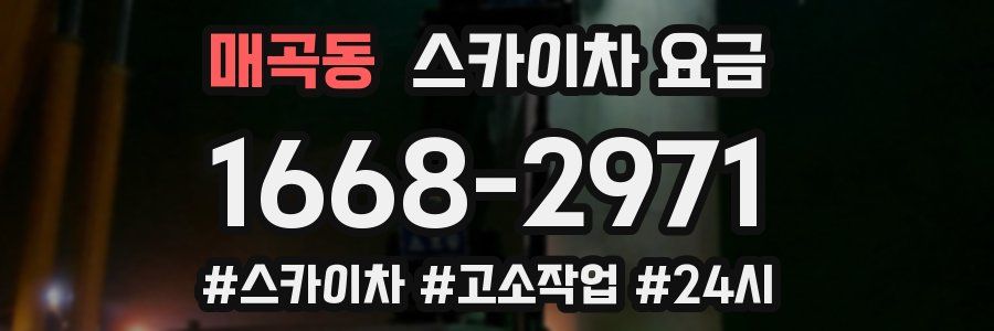 매곡동 스카이차 요금