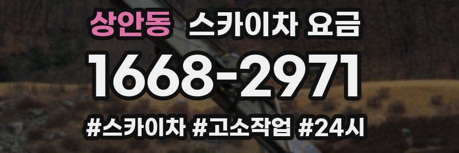 상안동 스카이차 요금