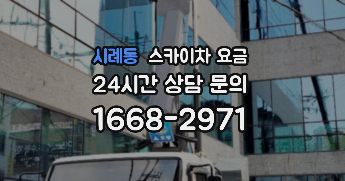 시례동 스카이차 요금