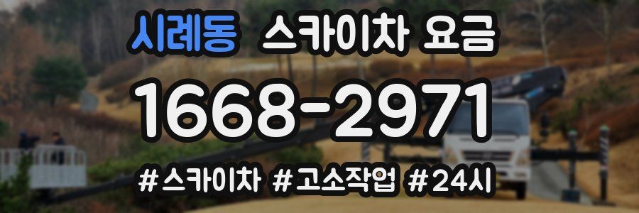 시례동 스카이차 요금