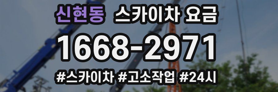 신현동 스카이차 요금