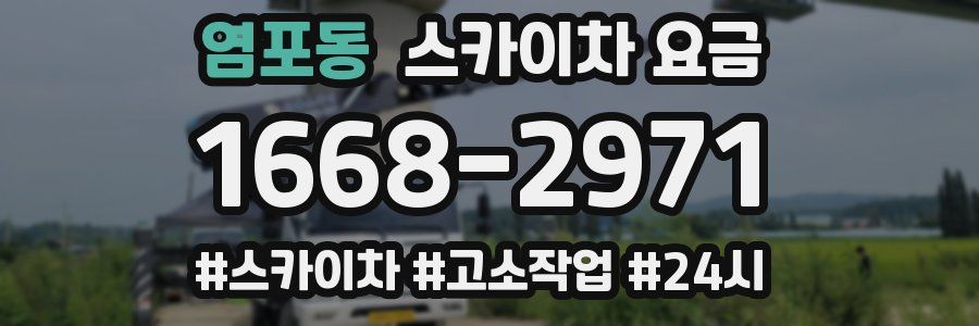 염포동 스카이차 요금