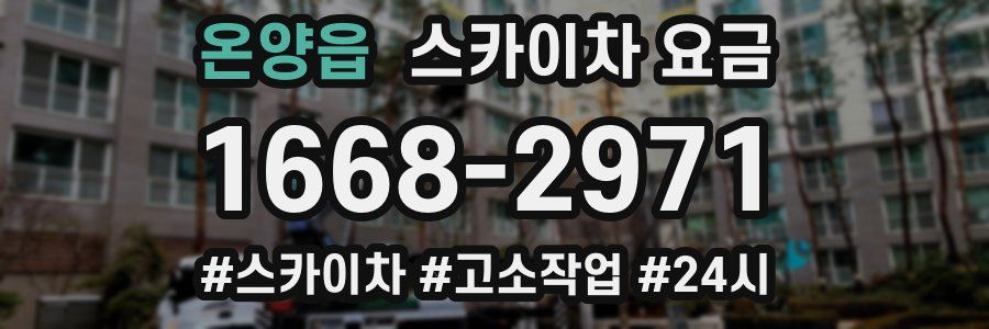 온양읍 스카이차 요금