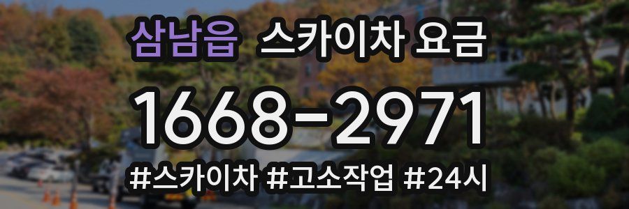 삼남읍 스카이차 요금