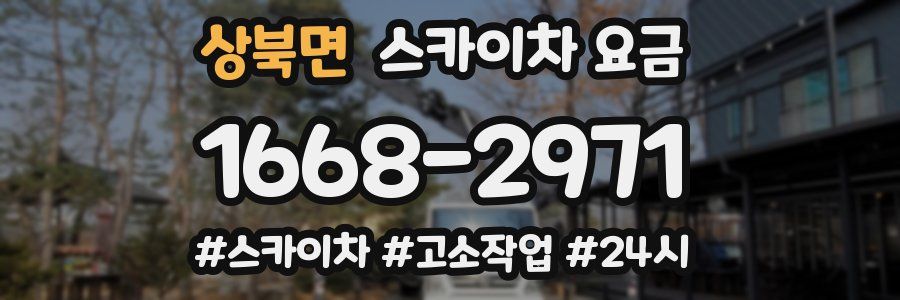 상북면 스카이차 요금