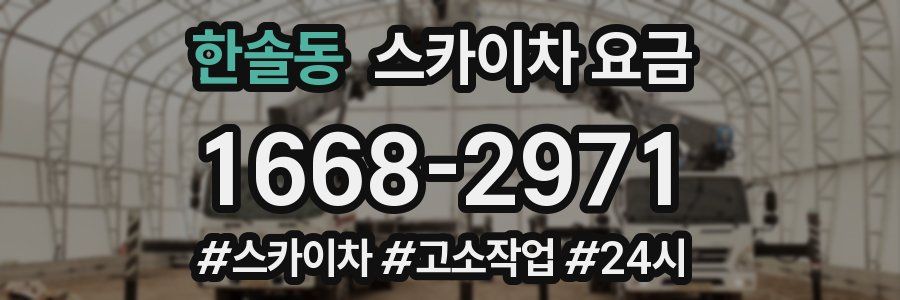 한솔동 스카이차 요금