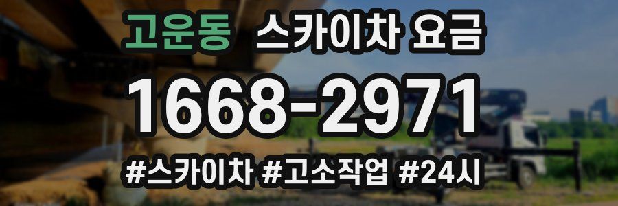 고운동 스카이차 요금