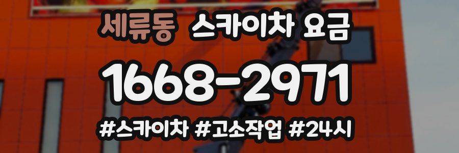 세류동 스카이차 요금