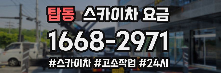 탑동 스카이차 요금