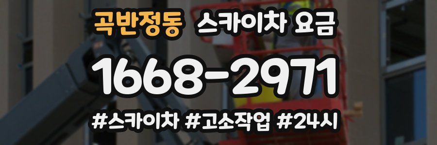 곡반정동 스카이차 요금