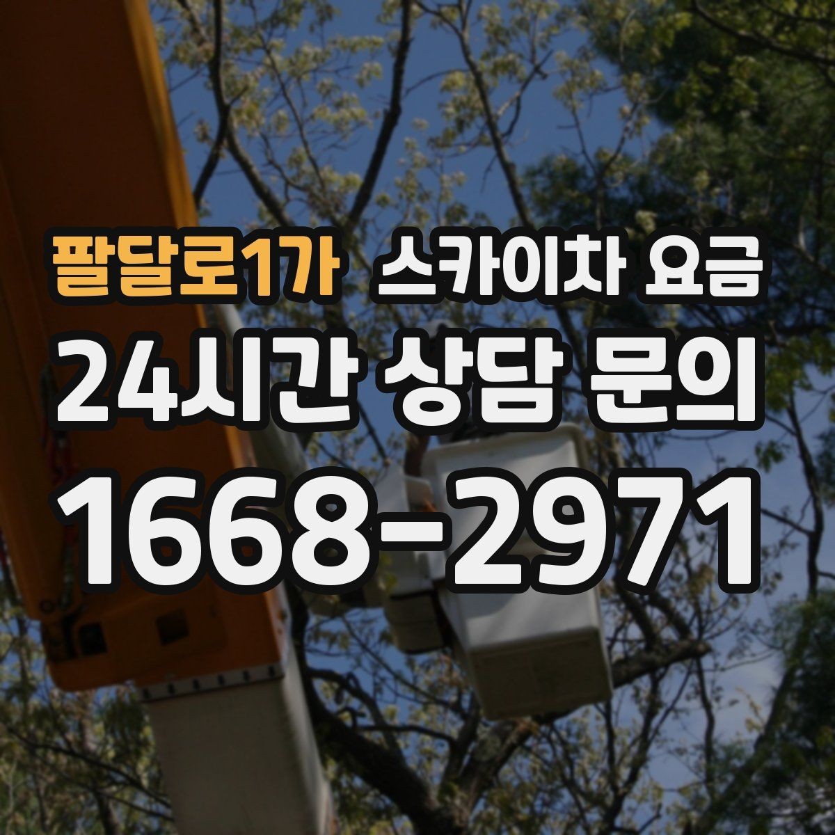 팔달로1가 스카이차 요금 현장 변수가 많을수록 체크해야 할 것
