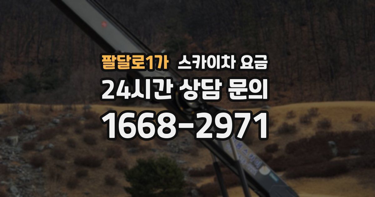 팔달로1가 스카이차 요금