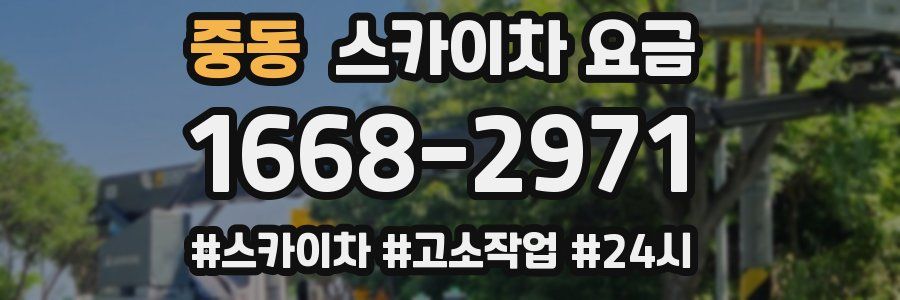 중동 스카이차 요금