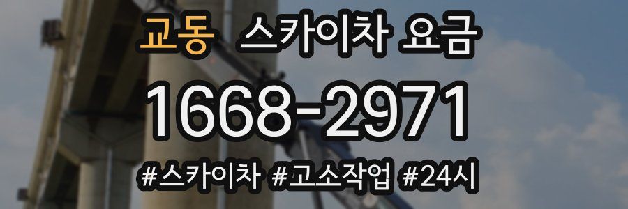 교동 스카이차 요금