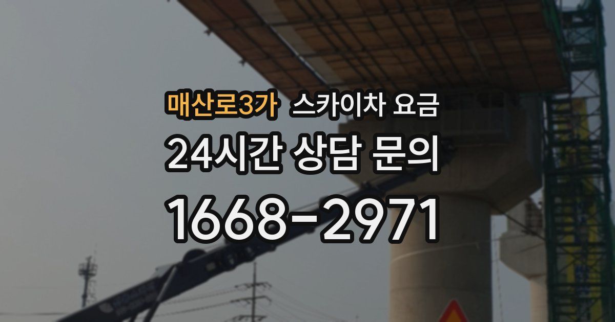 매산로3가 스카이차 요금