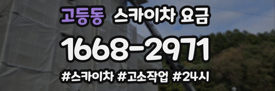 고등동 스카이차 요금