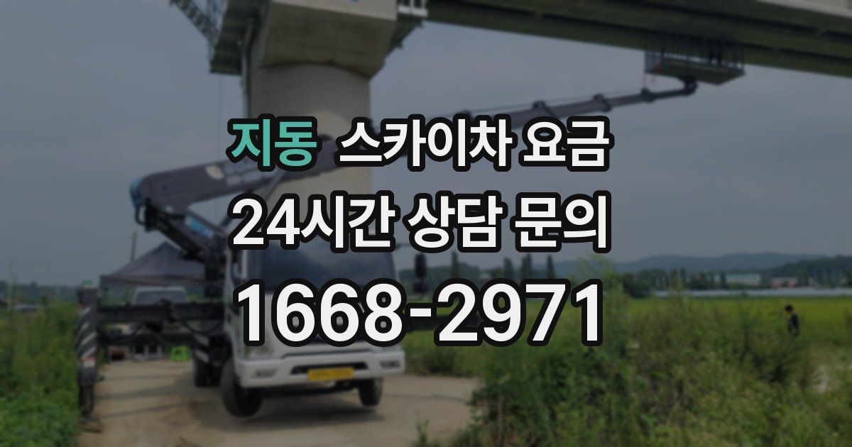 지동 스카이차 요금