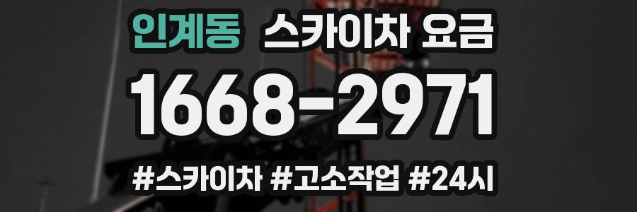 인계동 스카이차 요금