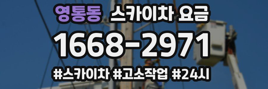 영통동 스카이차 요금