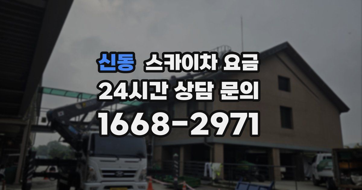 신동 스카이차 요금