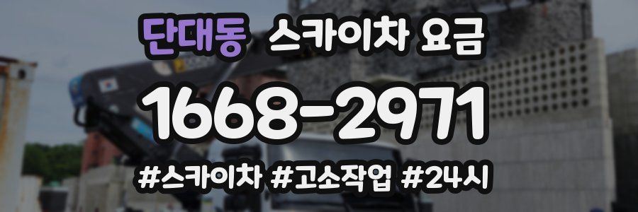 단대동 스카이차 요금