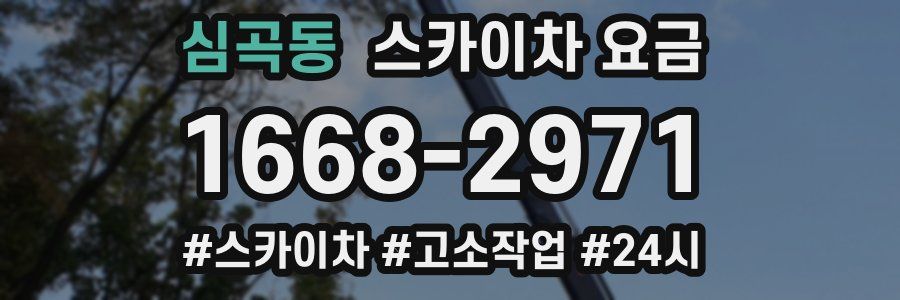 심곡동 스카이차 요금