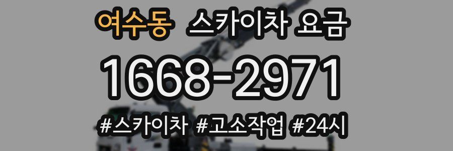 여수동 스카이차 요금