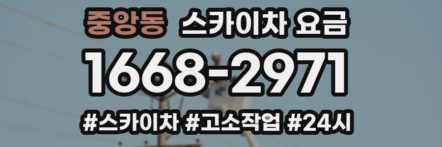 중앙동 스카이차 요금