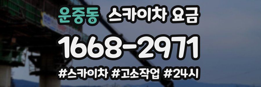 운중동 스카이차 요금