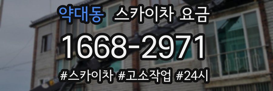 약대동 스카이차 요금